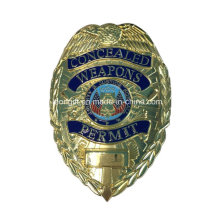 Kundenspezifische vergoldete Polizeiabzeichen Großhandel